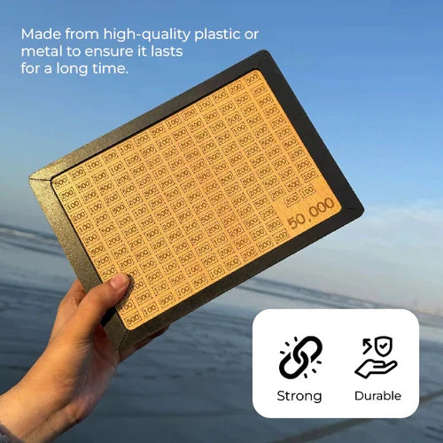 Umrah Saving Box - Wooden Islamic Money Box - 280 Days Umrah Savings Box Plan