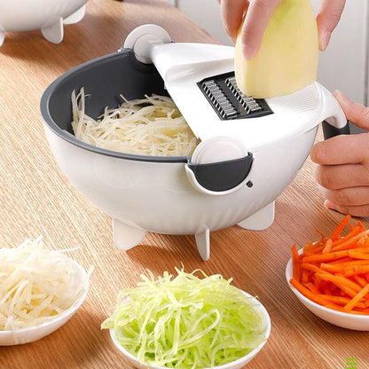 Multifunctional Vegetable Cutter With Drain Basket