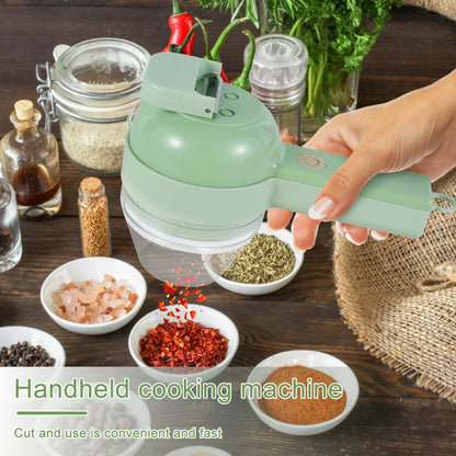 Rechargeable 4-in-1 Electric Vegetable Cutter & Chopper