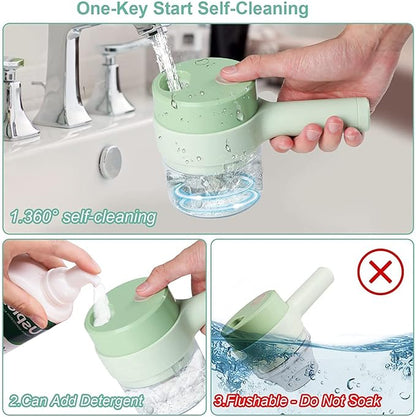 Rechargeable 4-in-1 Electric Vegetable Cutter & Chopper