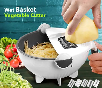 Multifunctional Vegetable Cutter With Drain Basket